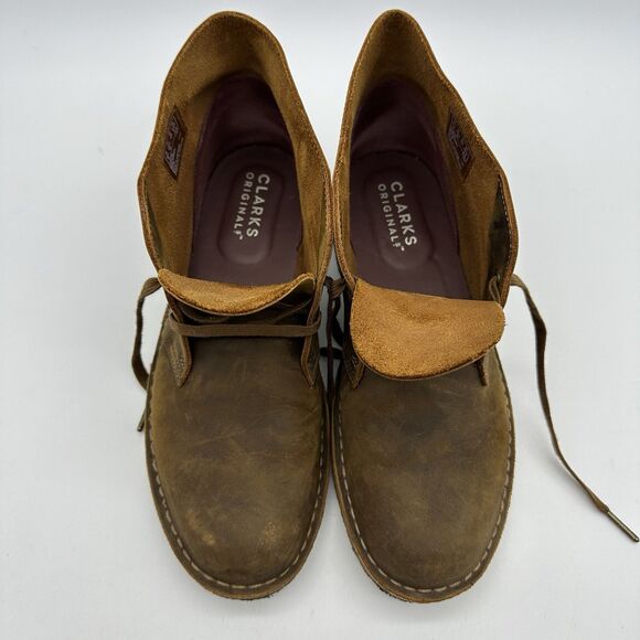 Clark’s Originals Desert Boot Mens Size 10.5 M Brown Leather Lace Up Chukka main image 4